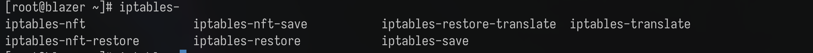 iptables commands